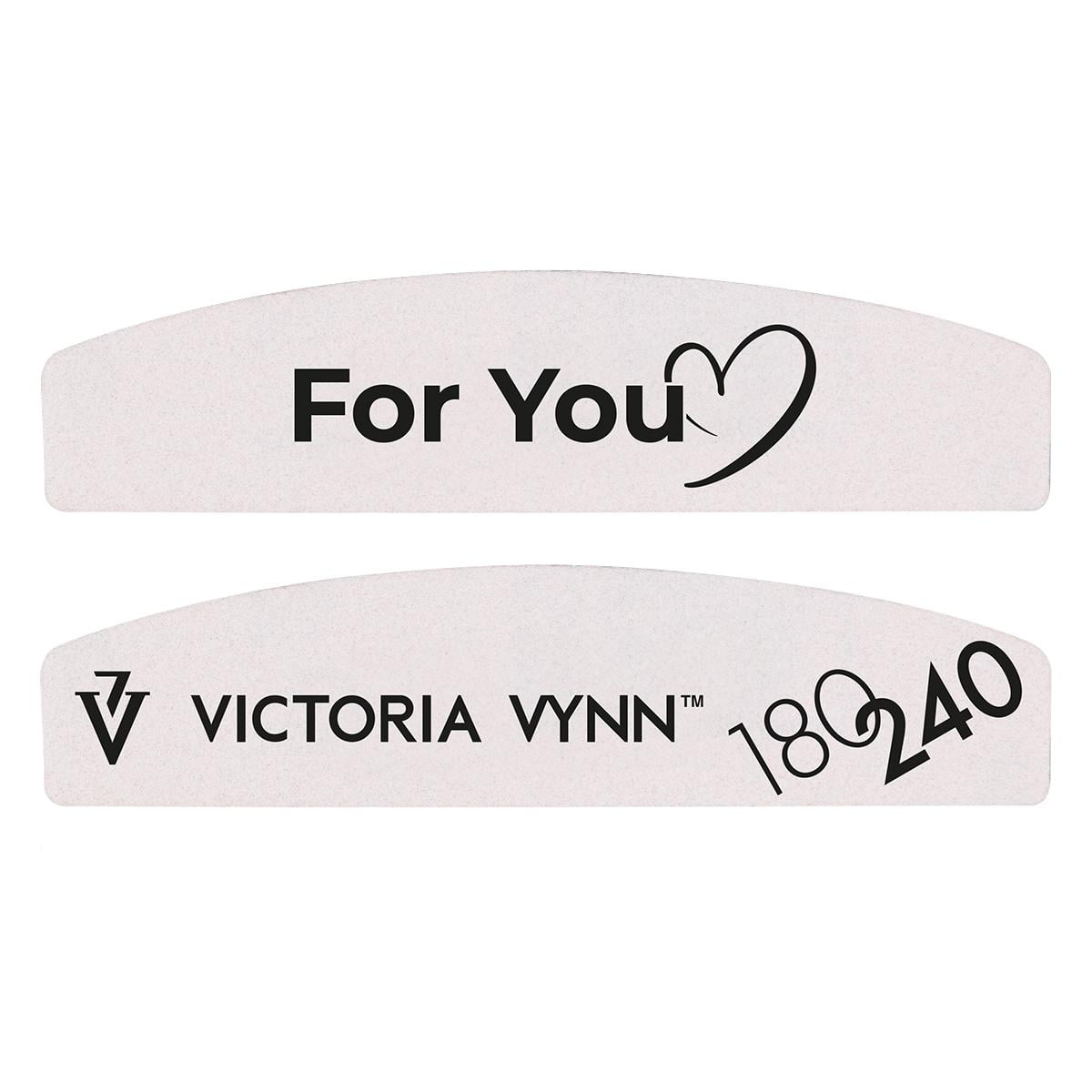 Victoria VYNN Mini White Crescent Nail Files 02 - 180/240, 25pcs