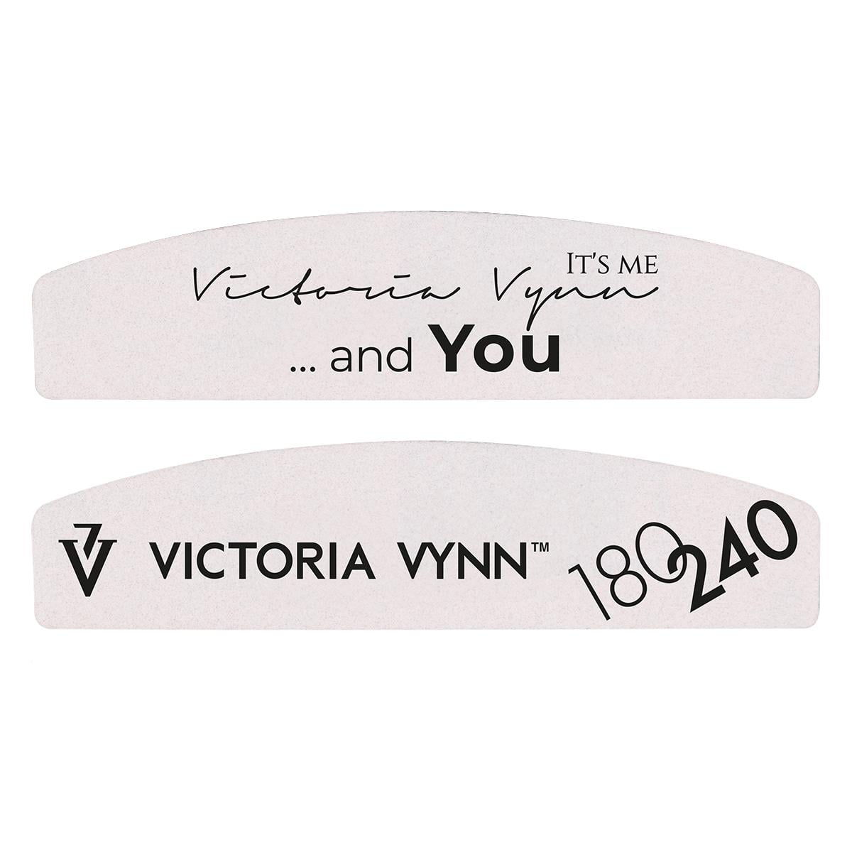 Victoria VYNN Mini White Crescent Nail Files 03 - 180/240, 25pcs
