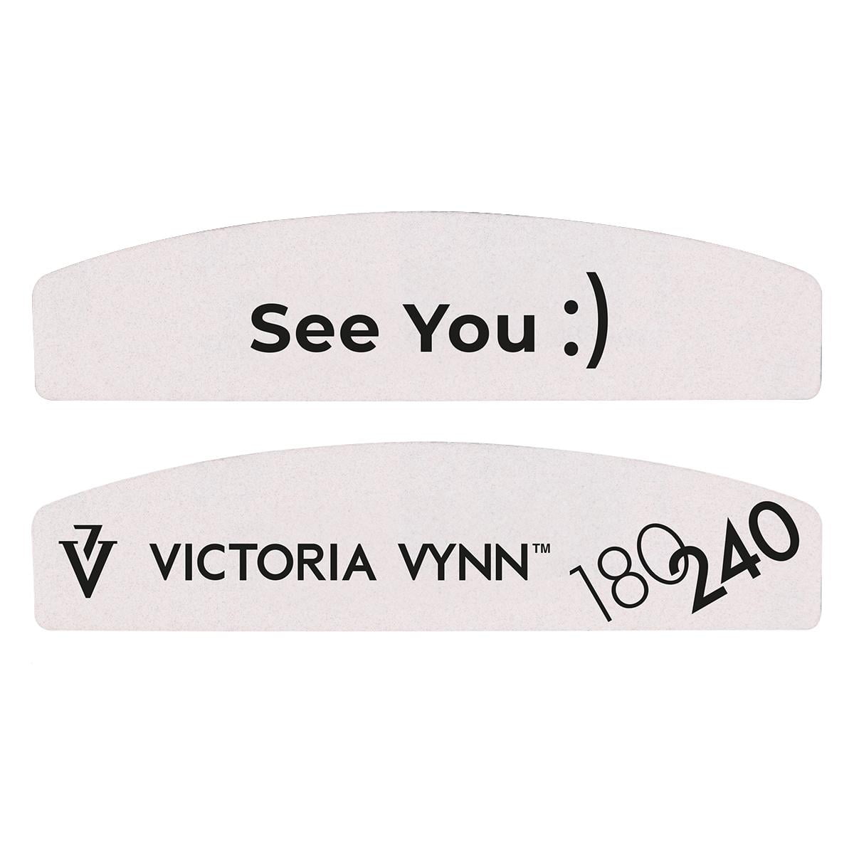 Victoria VYNN Mini White Crescent Nail Files 05 - 180/240, 25pcs