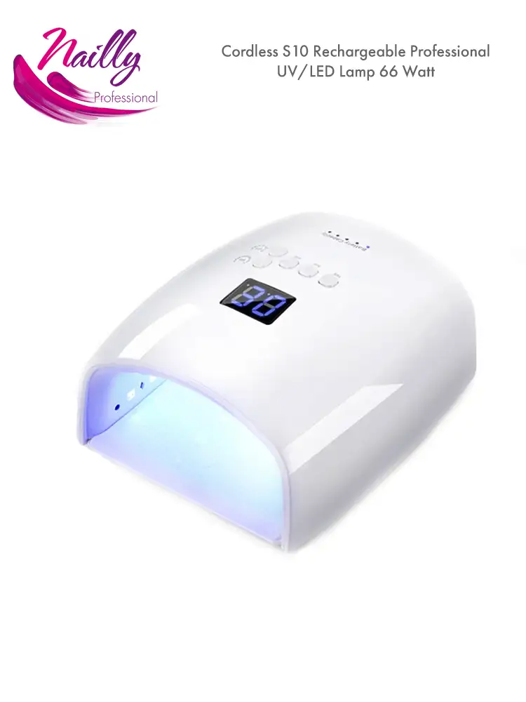 Nailly professional best cordless uv led nail lamp 66watt cordless