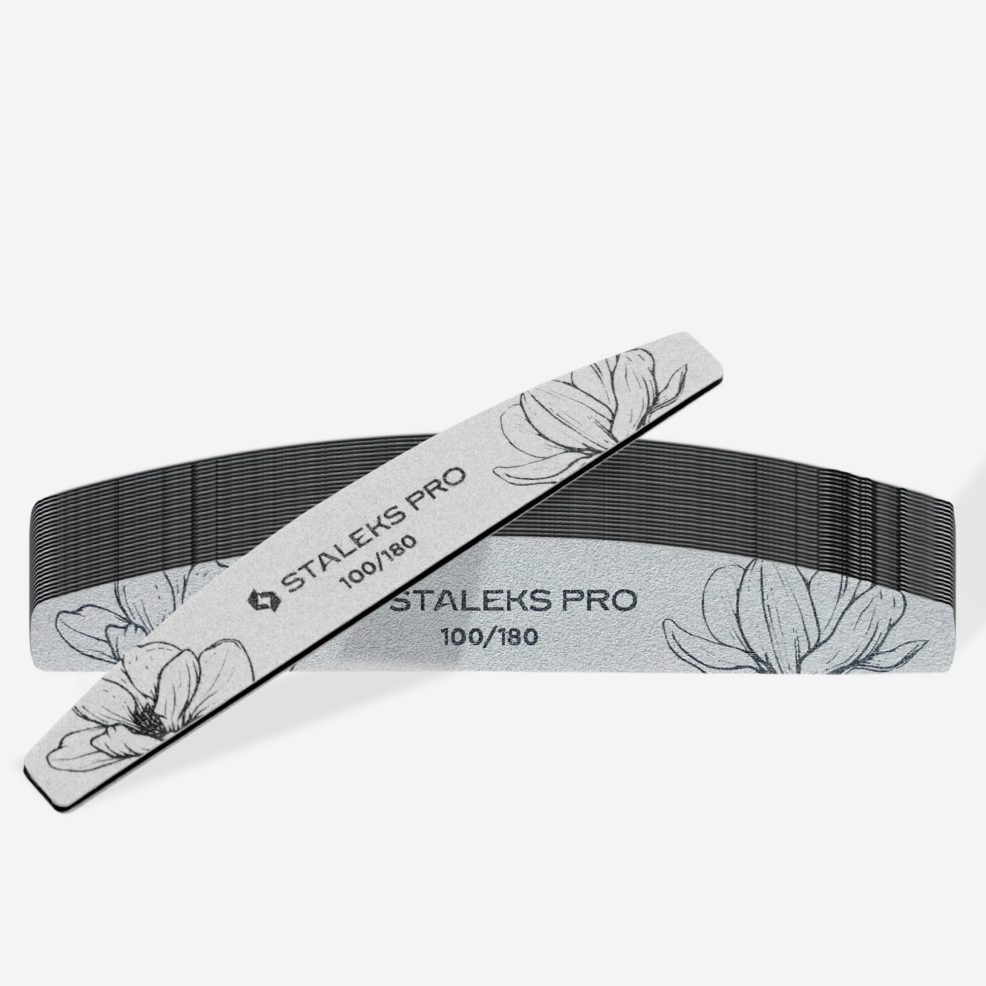 Staleks PRO Crescent Mineral Nail File EXPERT 40 100/180 grit (25 pcs)