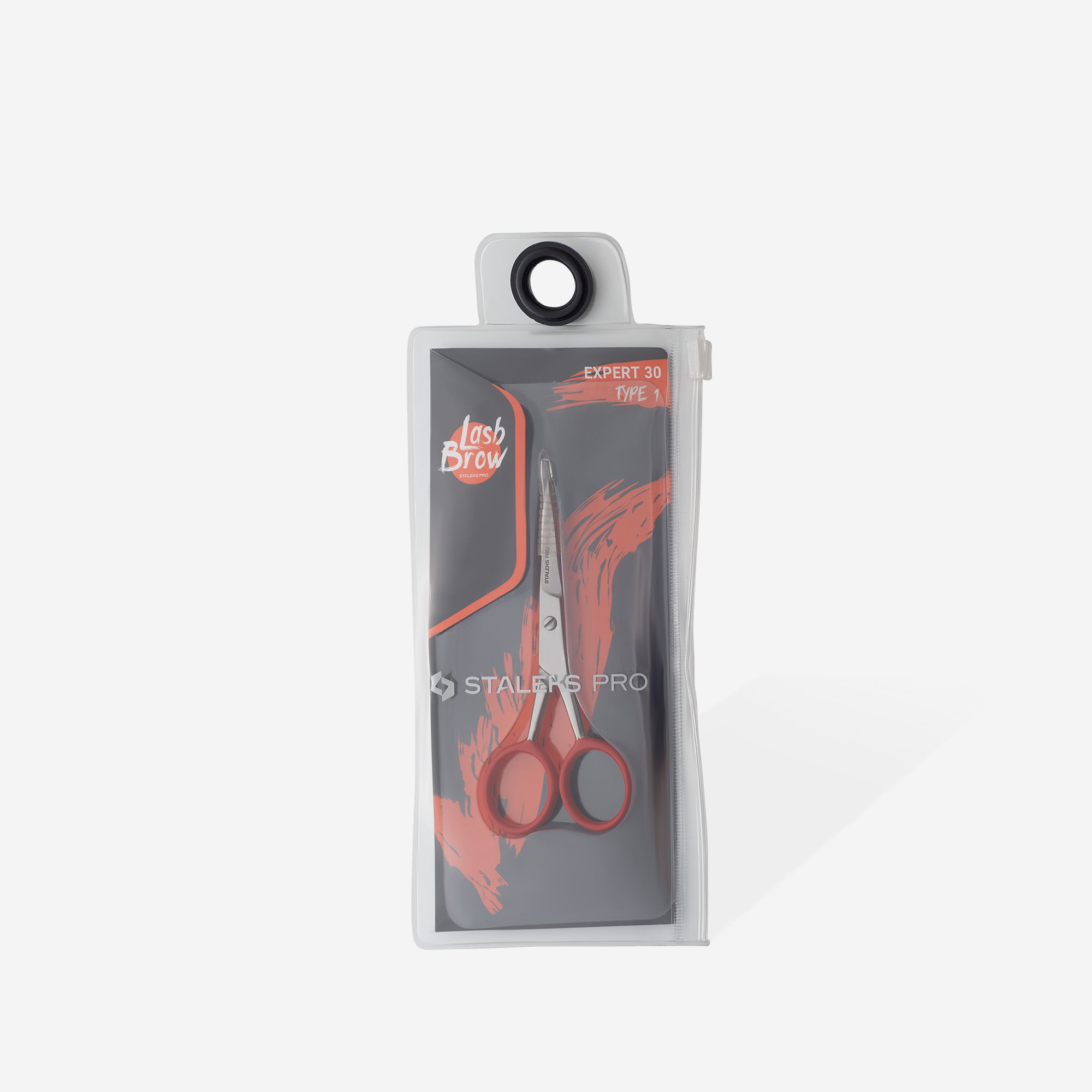 Staleks Professional scissors for eyebrows modeling Expert 30 Type 1