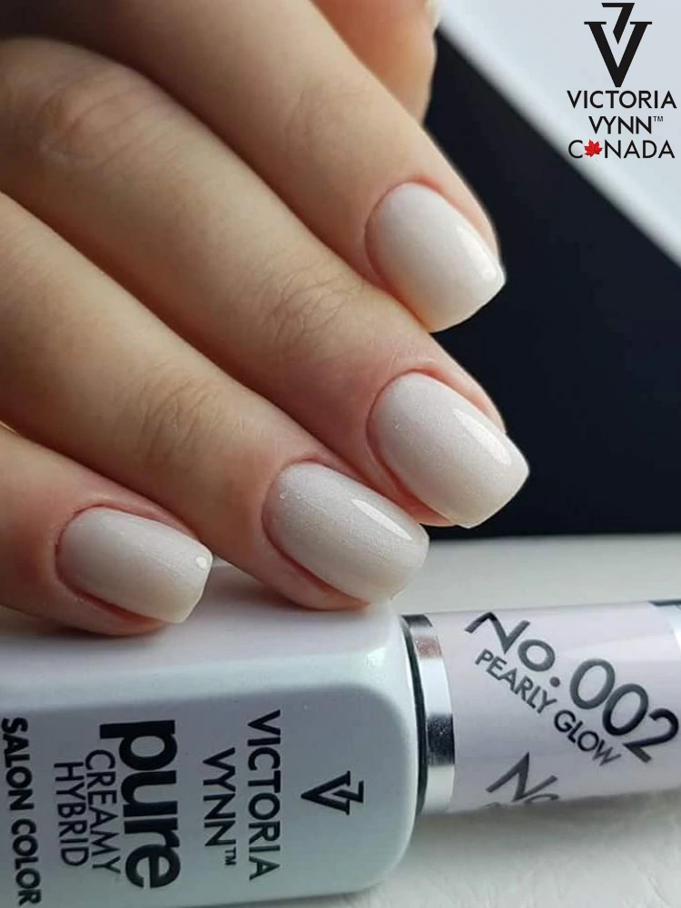Best pearl gel nail polish 002 Victoria VYNN Pure Pearly Glow