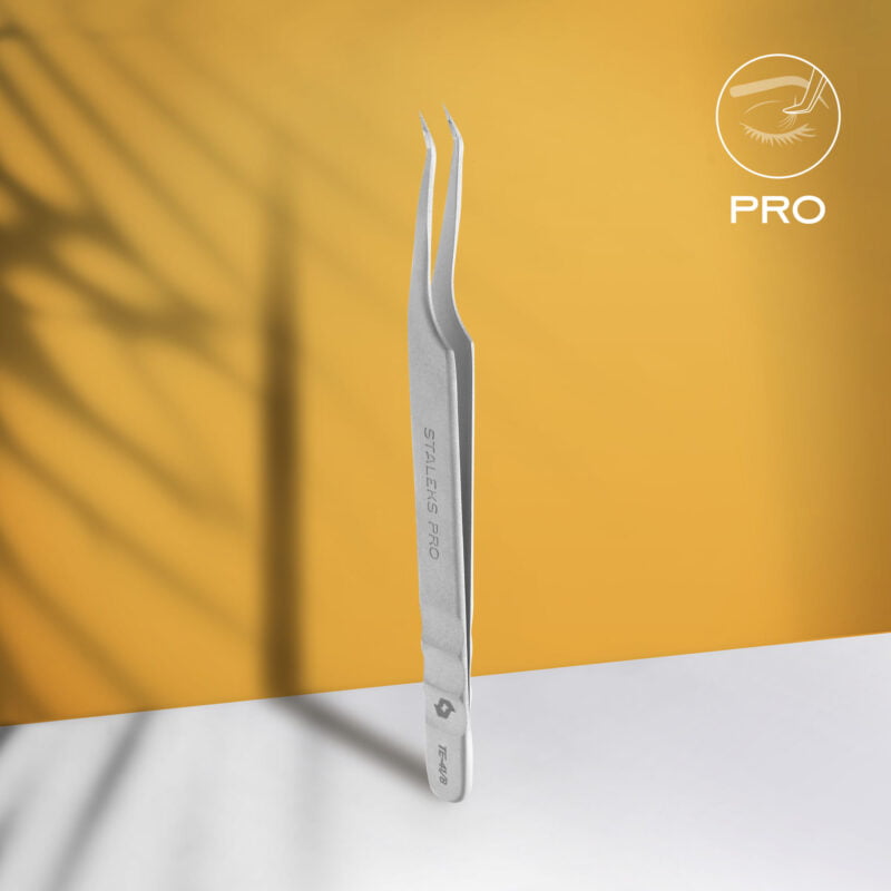 Staleks PRO Professional eyelash tweezers EXPERT 41 TYPE 8 (mini L)