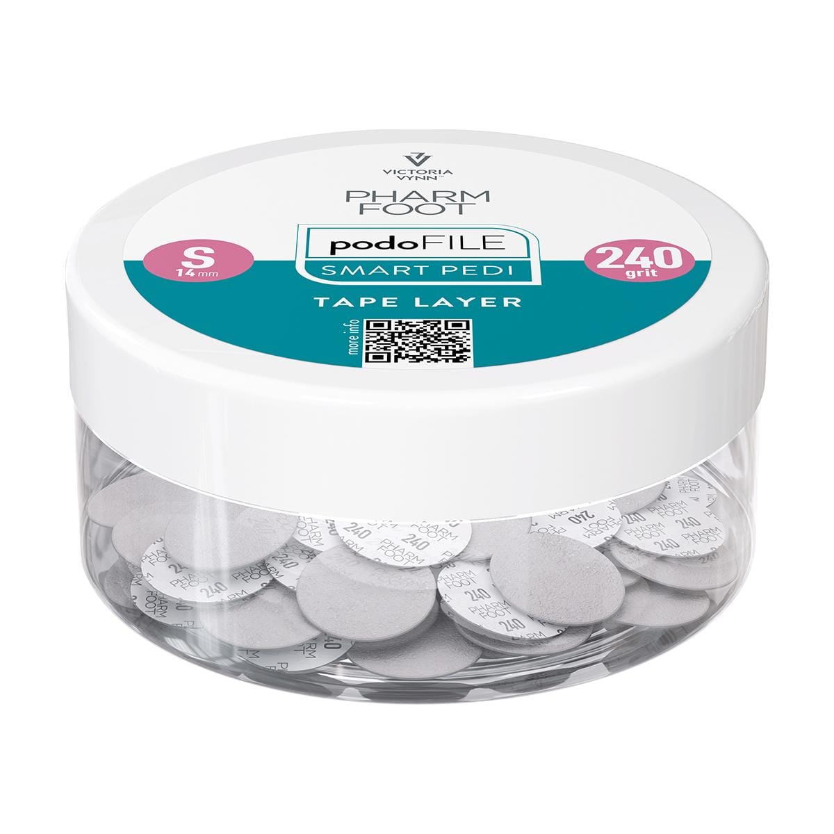 Pharm Foot PODO Disc Files Tape Layer Size S, Grit 240