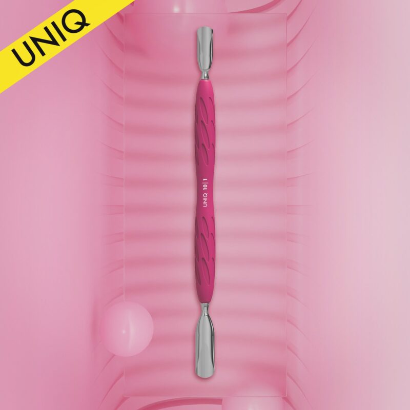 Staleks PRO Manicure pusher Gummy with silicone handle UNIQ 10 TYPE 1 (rounded wide and rounded narrow pusher)