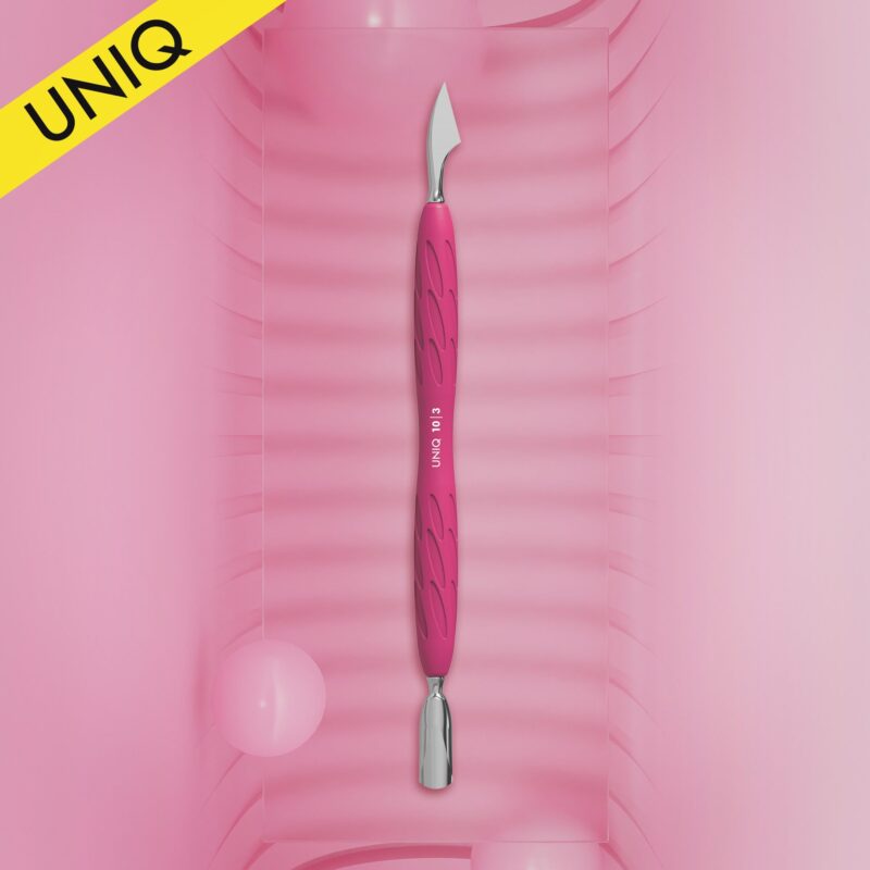 Staleks PRO Manicure pusher Gummy with silicone handle UNIQ 10 TYPE 3 (rounded narrow pusher and cleaner)
