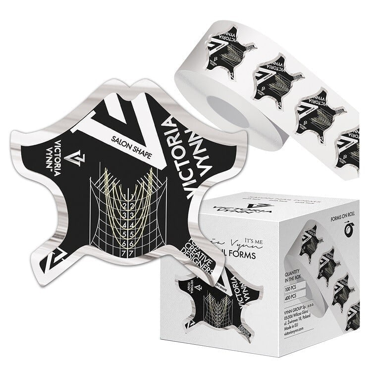 Victoria VYNN Salon Nail Forms Black 400 Pcs