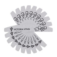 Victoria VYNN White crescent nail file 100/180, 10pcs