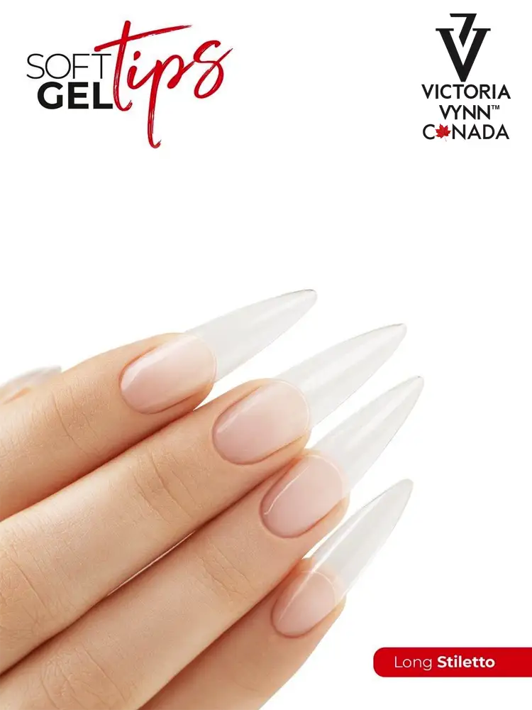 soft gel tips long stiletto tips