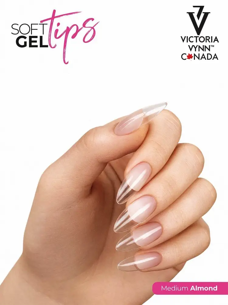 soft gel tips medium almond tips