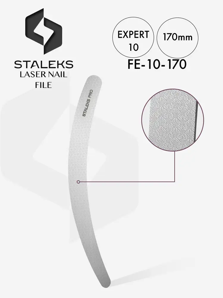 Staleks Expert High Quality Curved Laser Nail File 170mm_