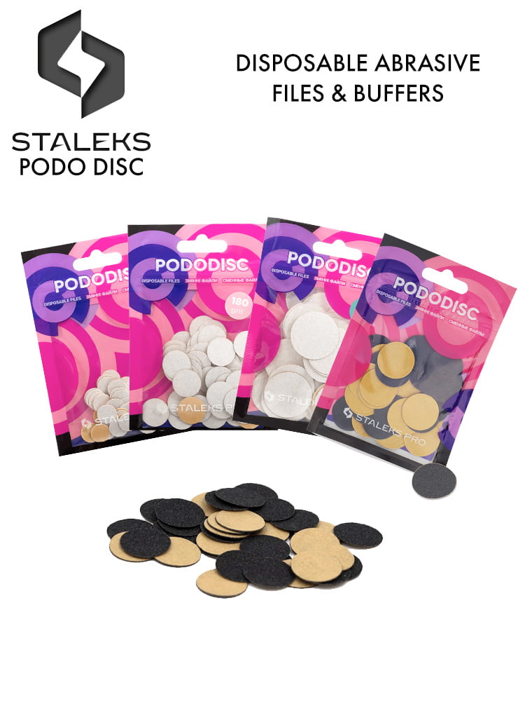 Staleks PRO podo disc files replaceable disposable file sponges and files