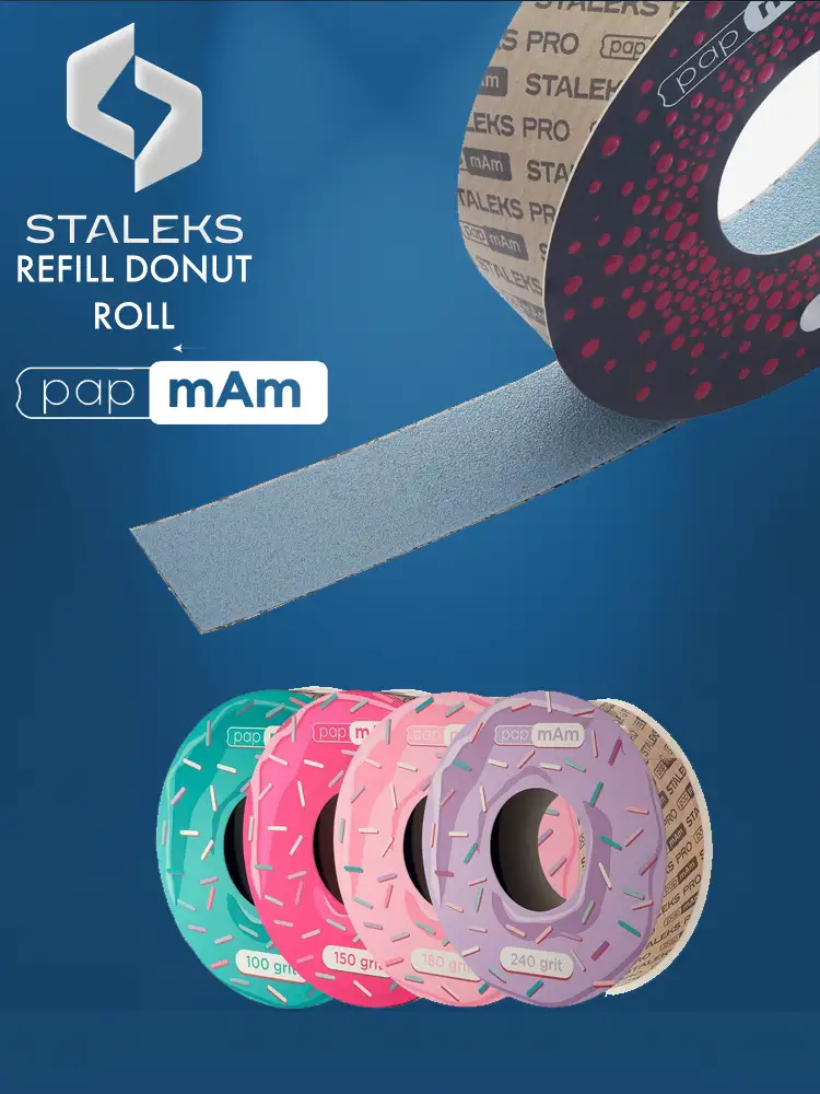 Staleks PRO papmAm Nail File Refill Donut Roll