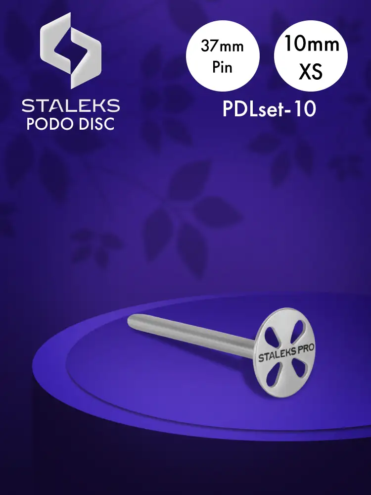 Disco Staleks PRO Podo con pasador extendido XS de 10 mm