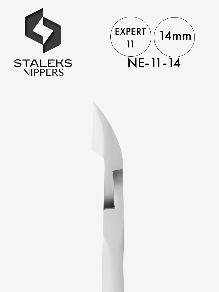 Alicate para cutículas de mordaza completa Staleks Expert 11, 14 mm