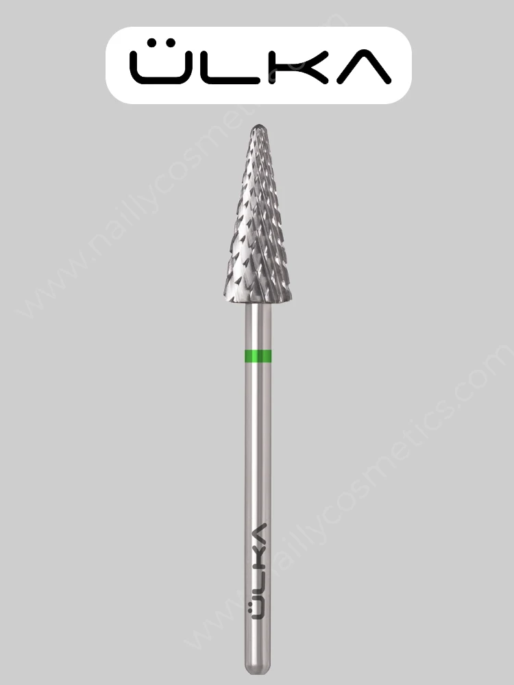 ÜLKA Carbide nail drill bit cone green head diameter 6.0 mm