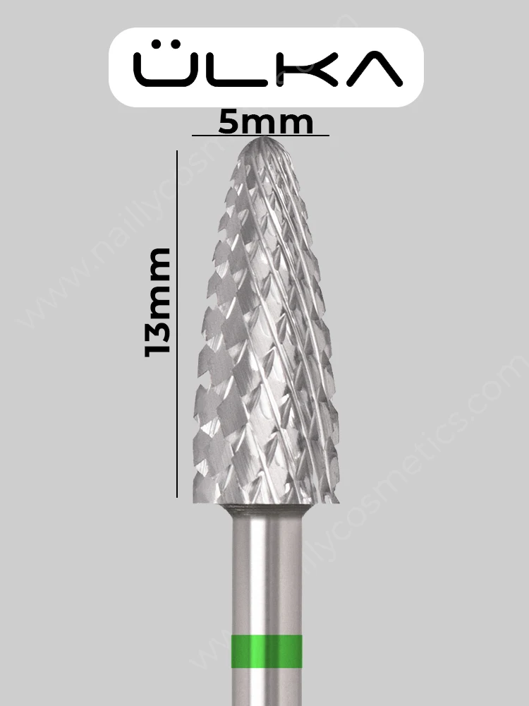 ÜLKA Carbide nail drill bit corn green head diameter 5.0 mm