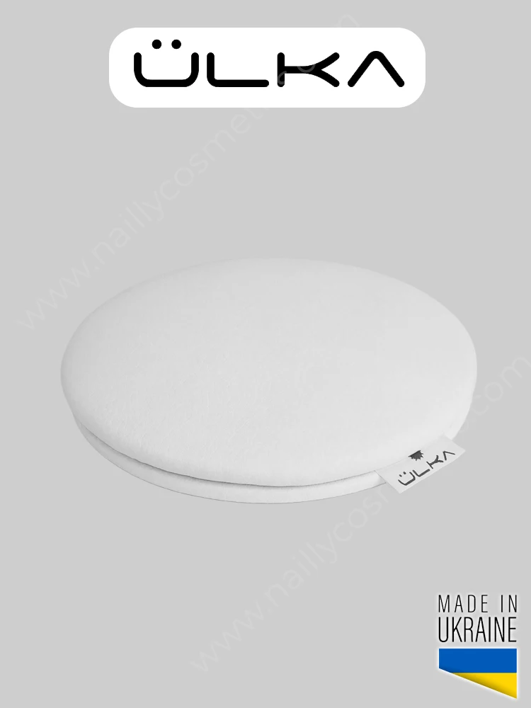ulka White round elbow support cushion