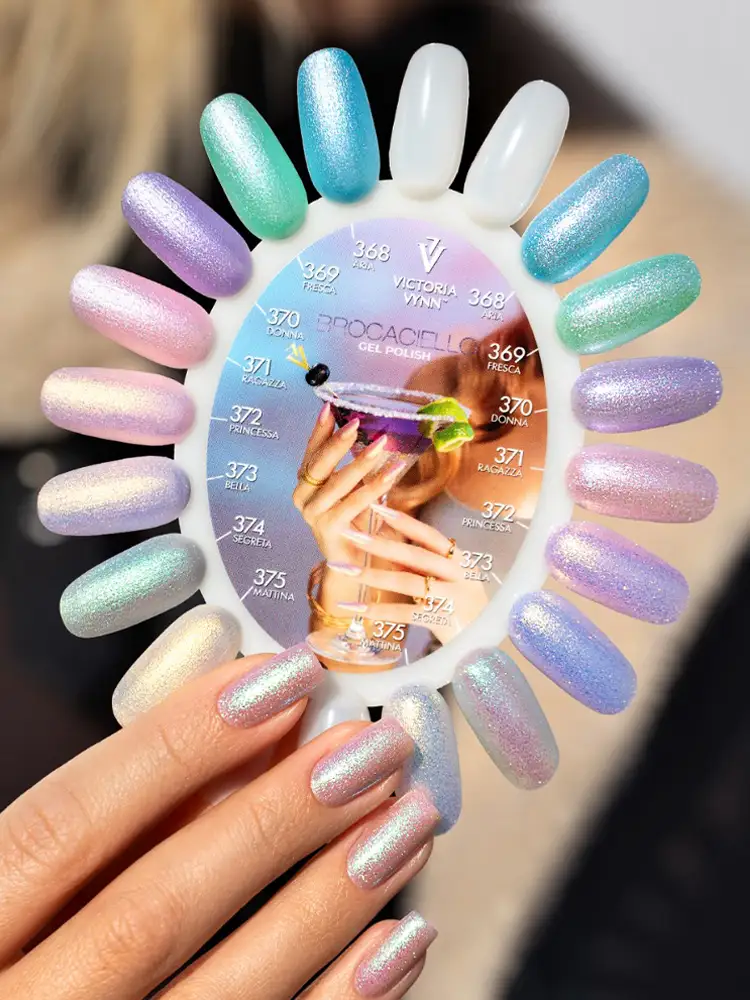 victoria vynn brocaciello collection gel polish 368-375 pallette