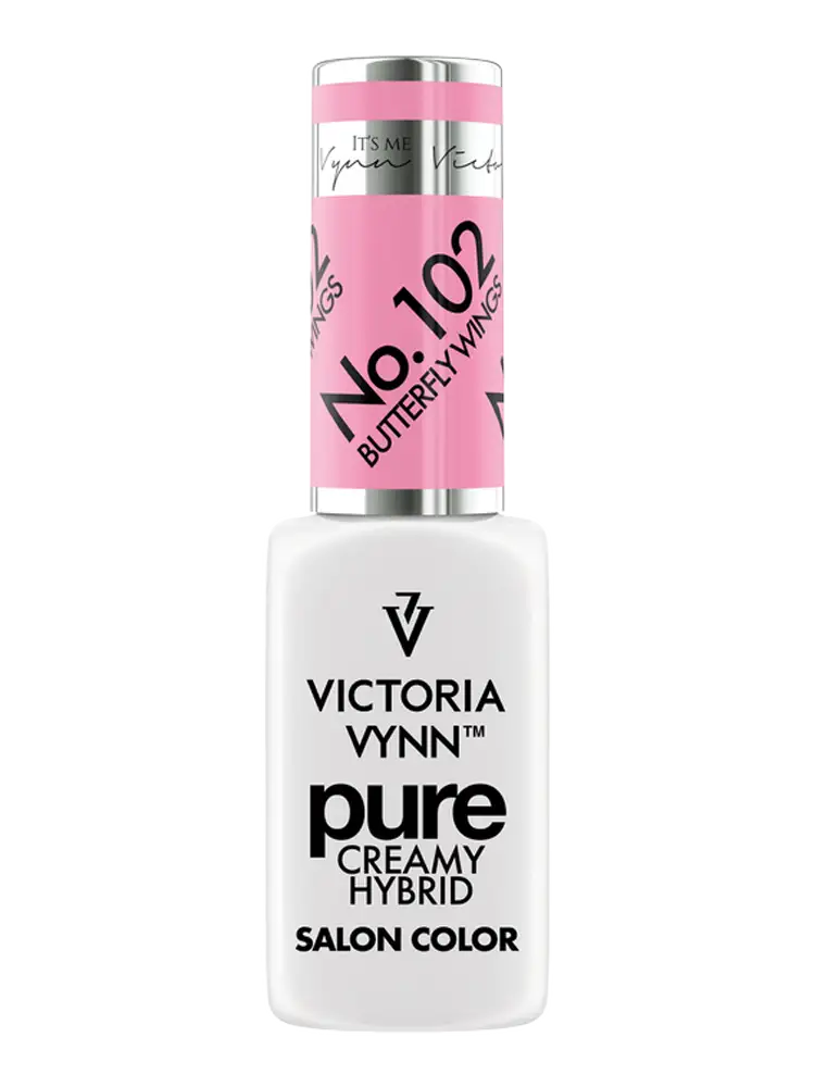victoria vynn chamring natural pink gel polish pure creamy butterfly wings 102