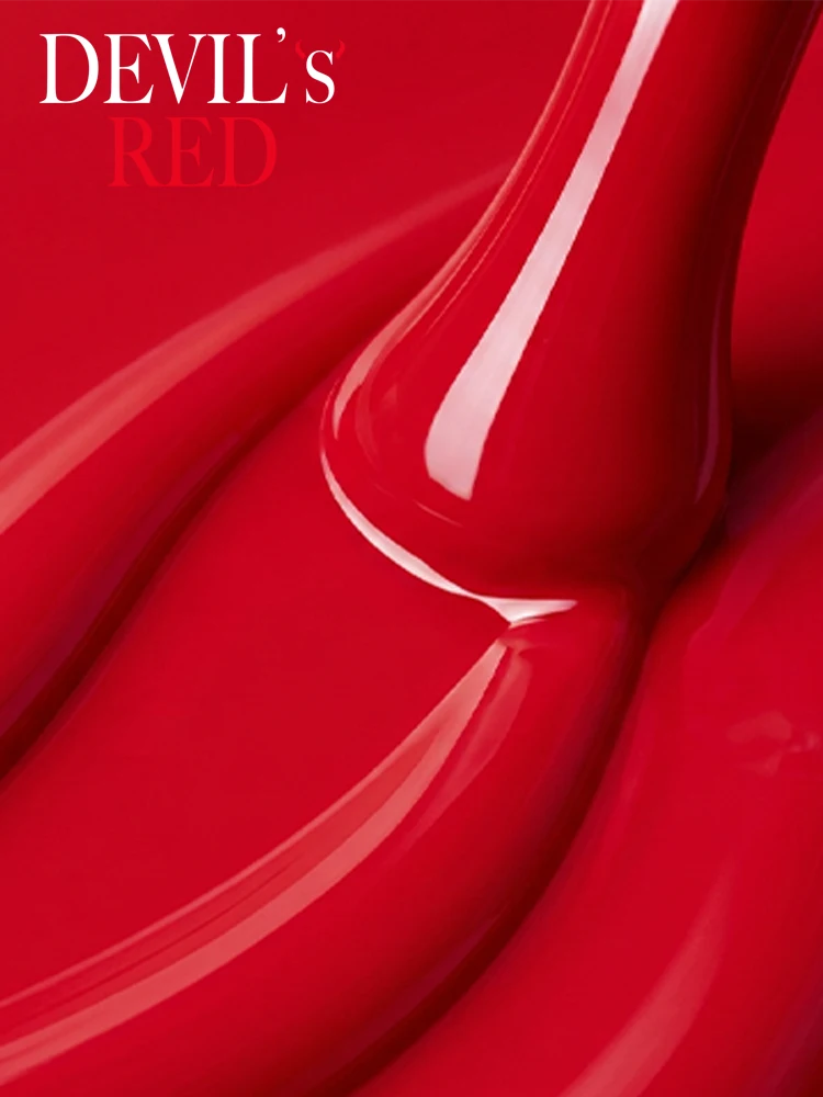 salon gel polish 466 devil's red pic