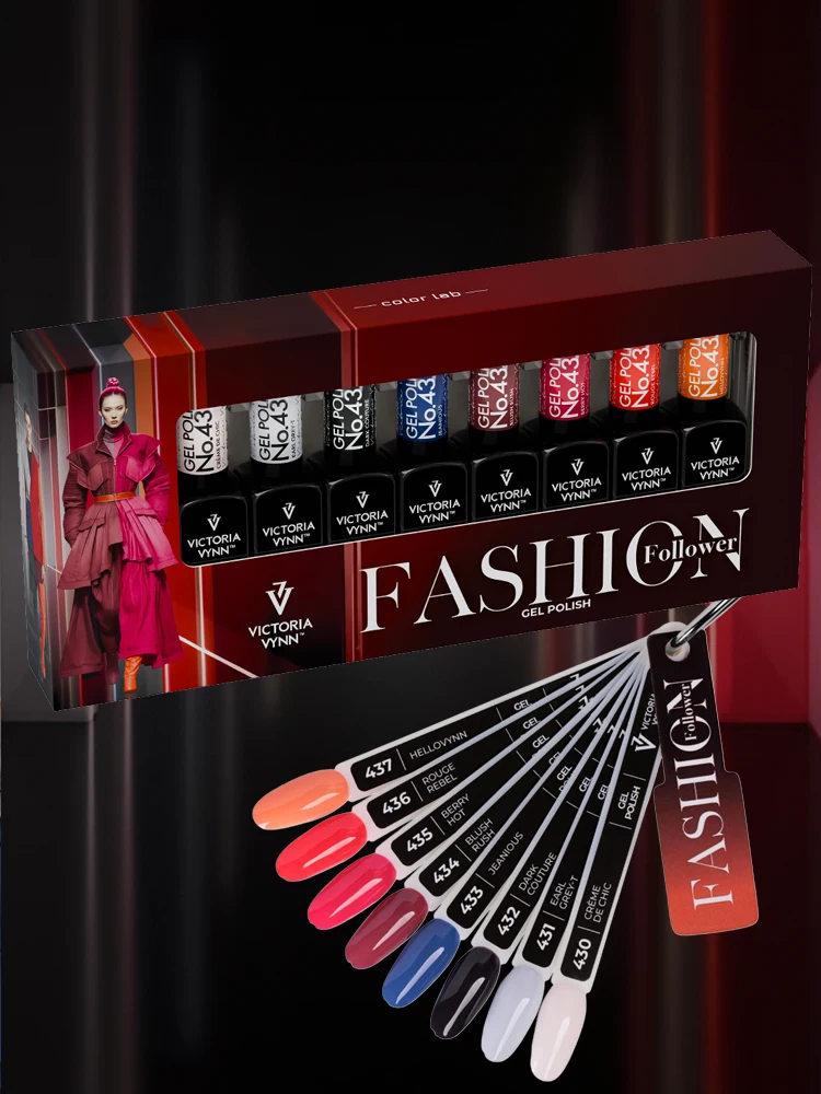 Victoria vynn gel polish fashion follower 8 pack + Color Chart