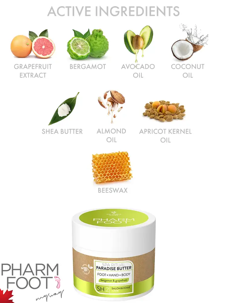 Victoria VYNN Pharm Foot SPA Ritual Paradise Touch Best Hand and Body butter bergamot & grapefruit
