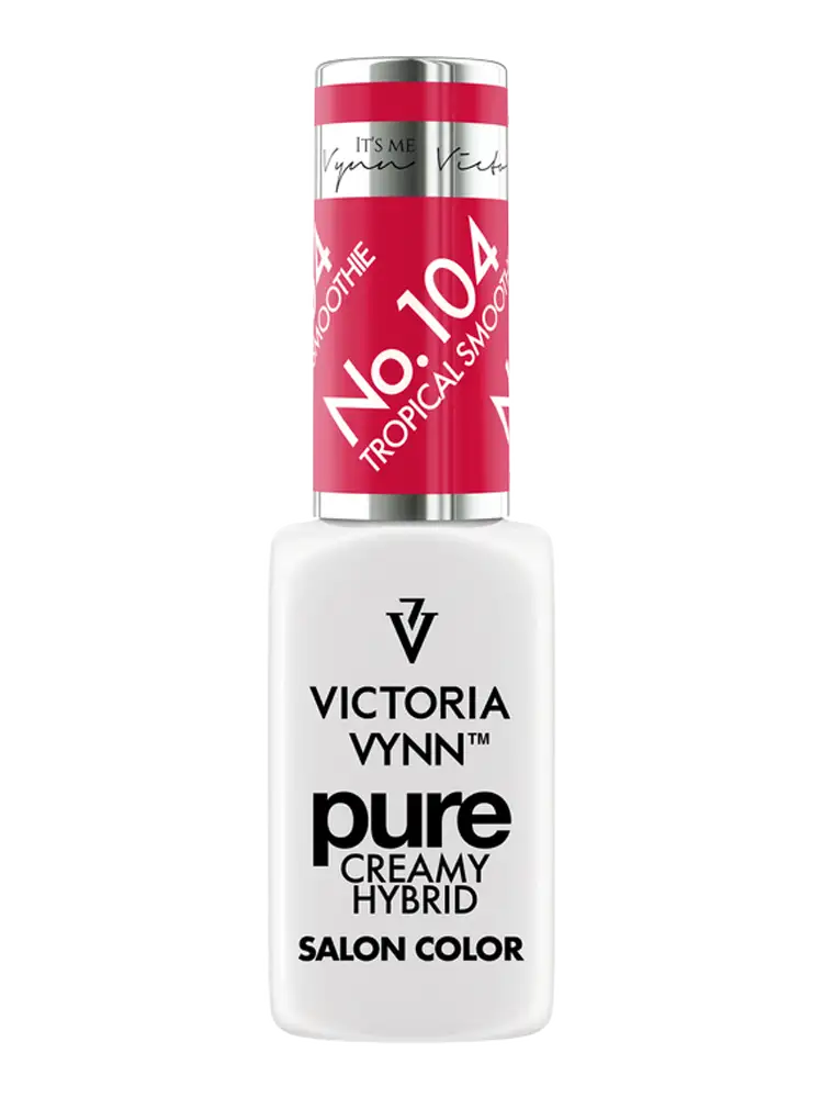 victoria vynn pinky red nails pure creamy 104 tropical smoothie
