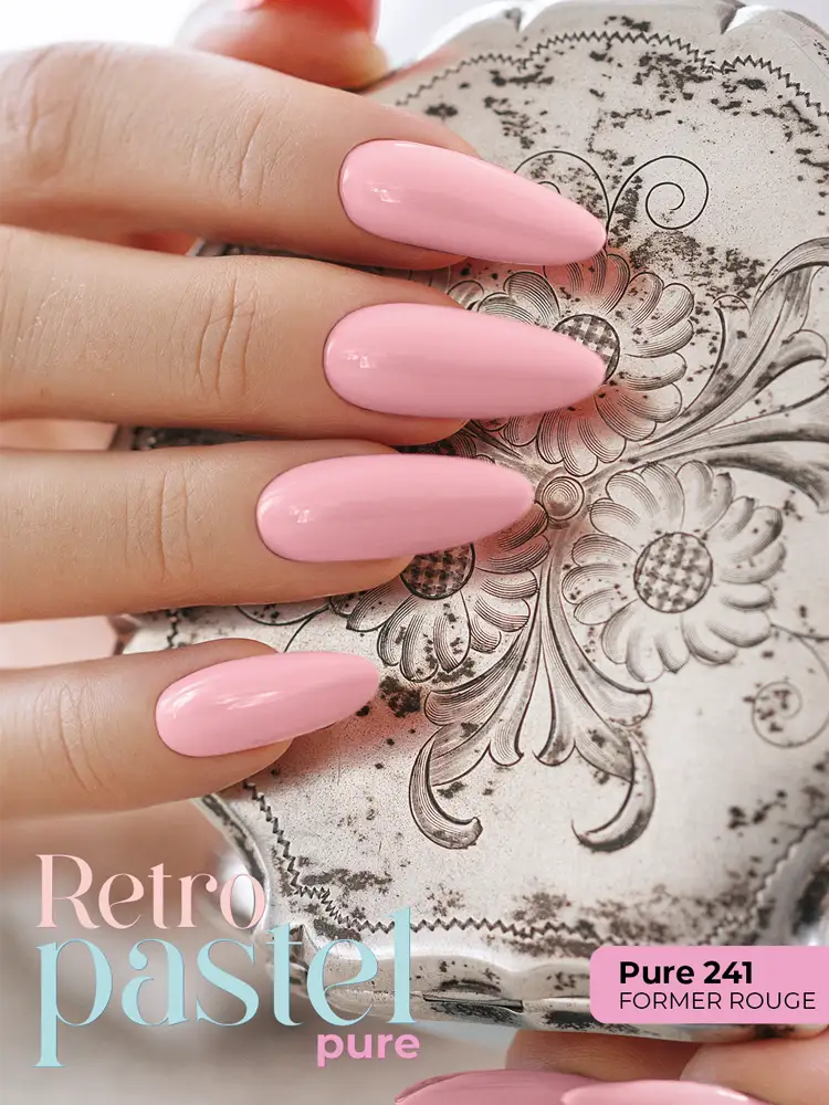 Victoria VYNN Pure Creamy Hybrid Light Creamy Pastel Coral Gel Polish Vintage Patina No. 241