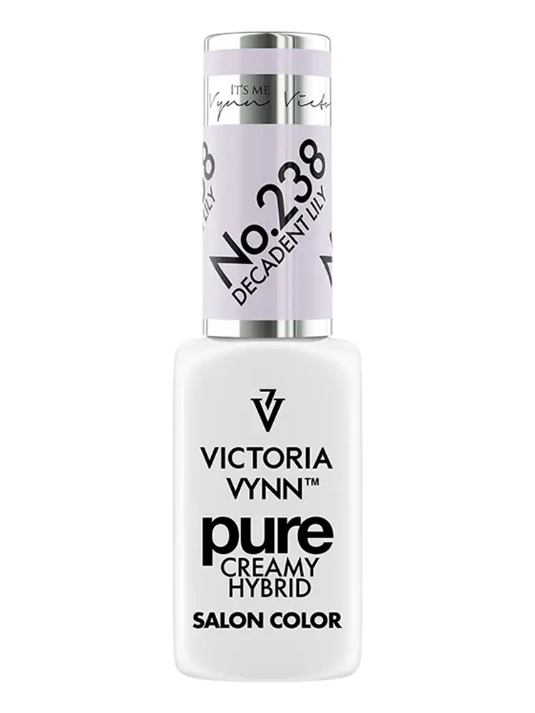 Victoria VYNN Pure Creamy Hybrid Light Creamy Pastel Purple Gel Polish 238 Decadent Lily
