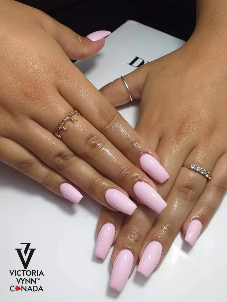 victoria vynn pure creamy hybrid light pink gel polish no. 114 dusty orchid
