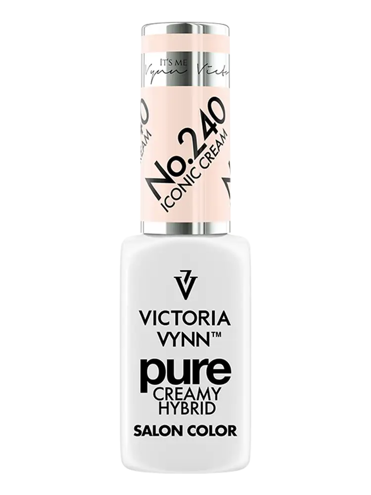 Victoria VYNN Pure Creamy Hybrid White Light Creamy Peach Gel Polish Iconic Cream No. 240