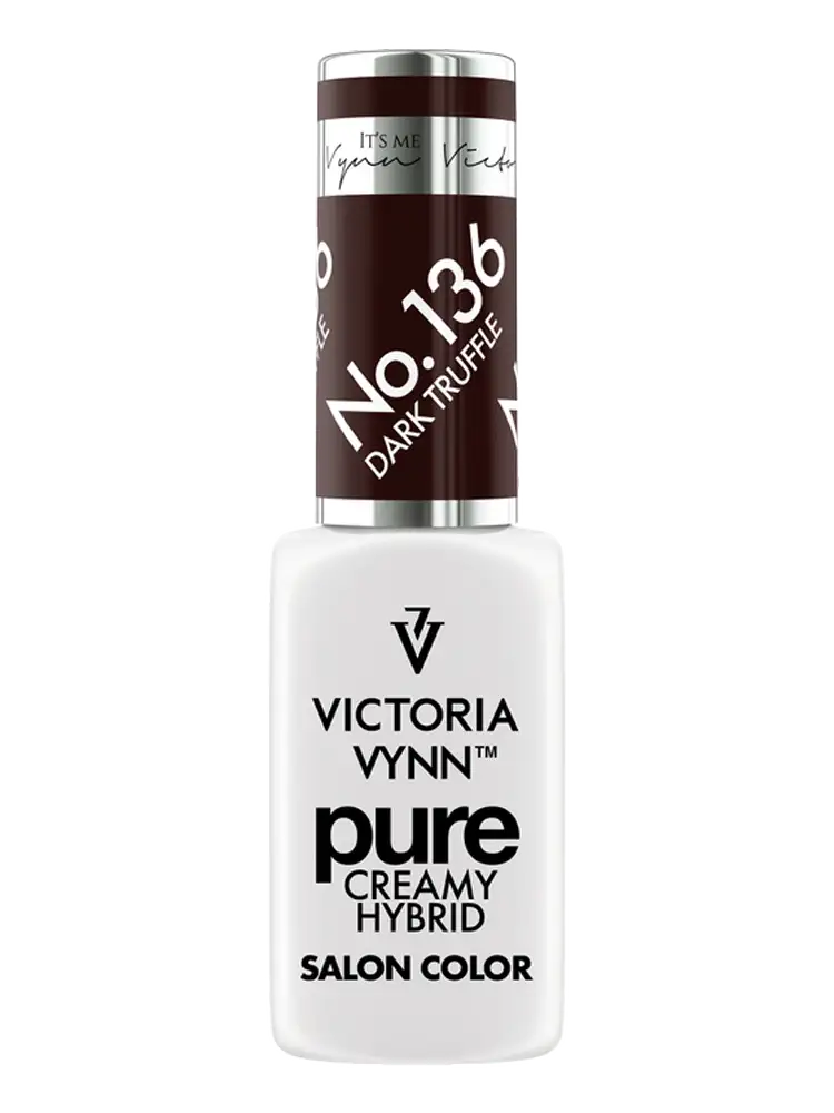 Victoria VYNN Pure dark chocolate truffle nails gel polish 136 dark truffle