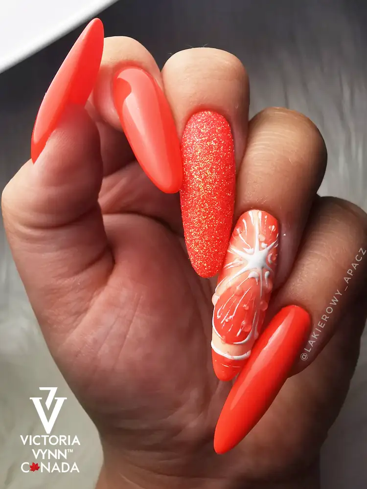 Victoria VYNN Pure Marigold Orange Nails Gel Polish no. 123 Deep Marigold