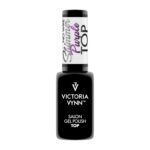 Victoria VYNN Gel Polish Top Coat No Wipe Shimmer Purple