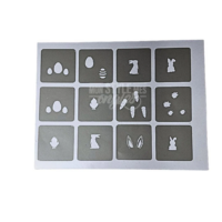 MSMO Stencils Nail Art - Easter – Motifs Rabbits & Eggs